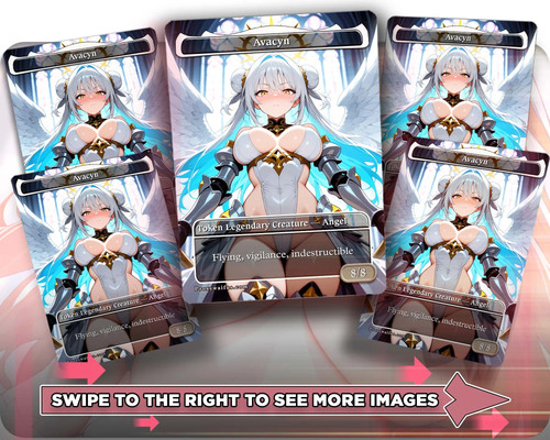 Avacyn 5x waifu tokens - avacyn, (3)