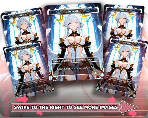 Avacyn 5x waifu tokens - (5),